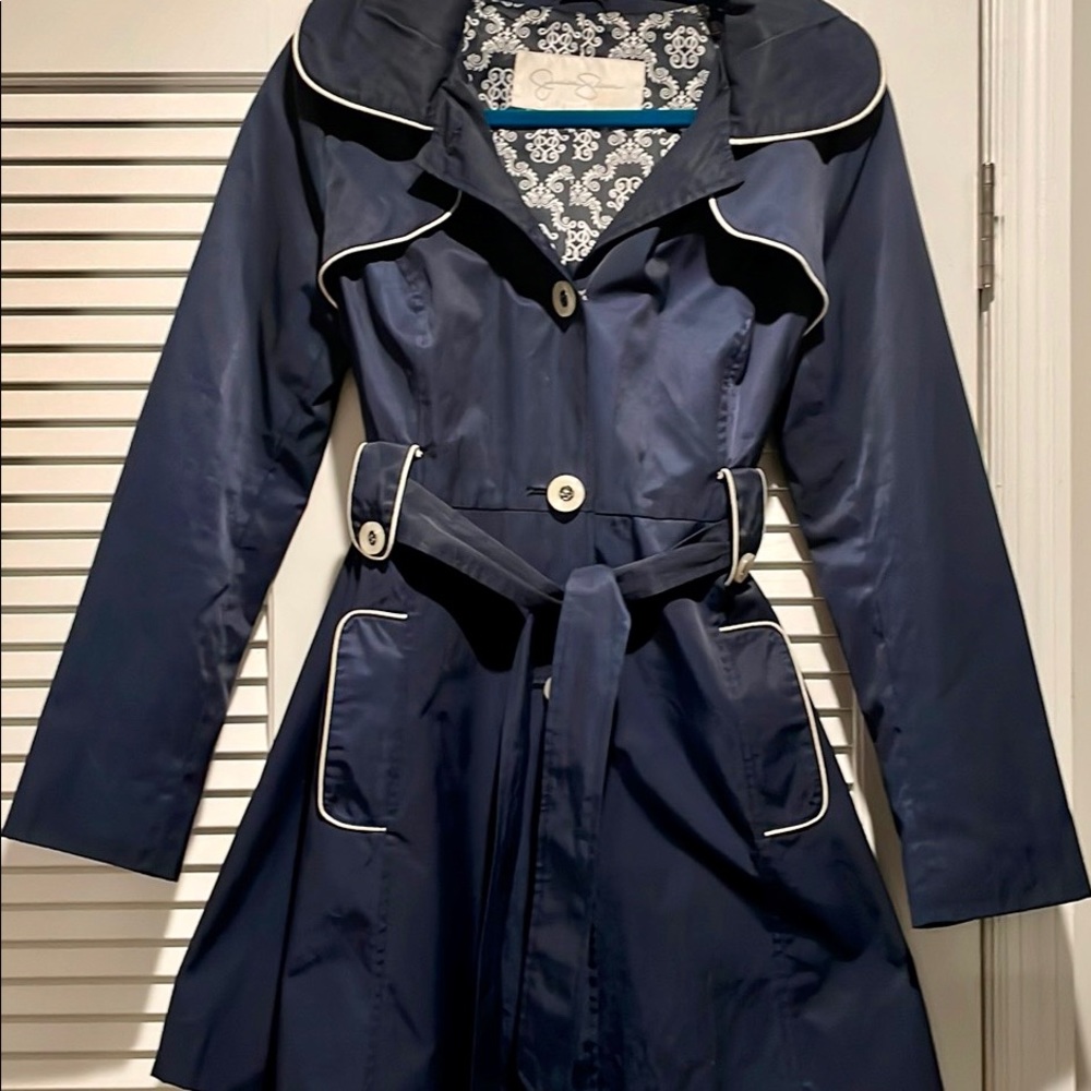 Jessica Simpson Navy Trench Coat